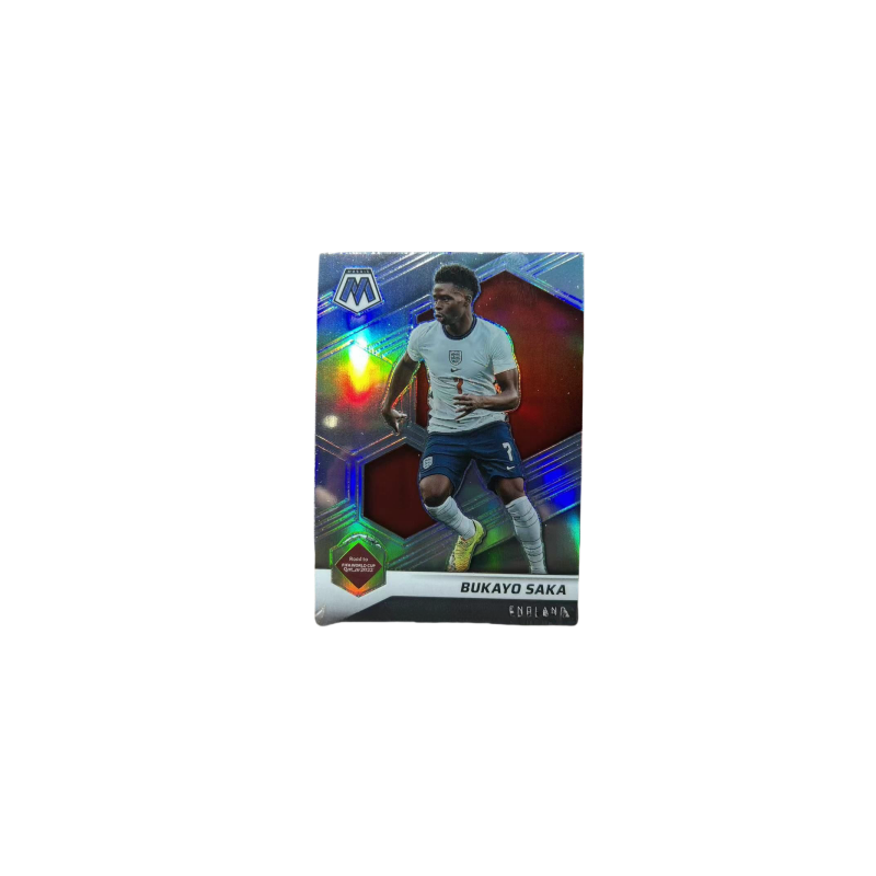 PANINI World Cup Mosaics, Saka, England, Arsenal, Silver Fold, Soccer Player Cards, Card Collection Pass Sports Cards
