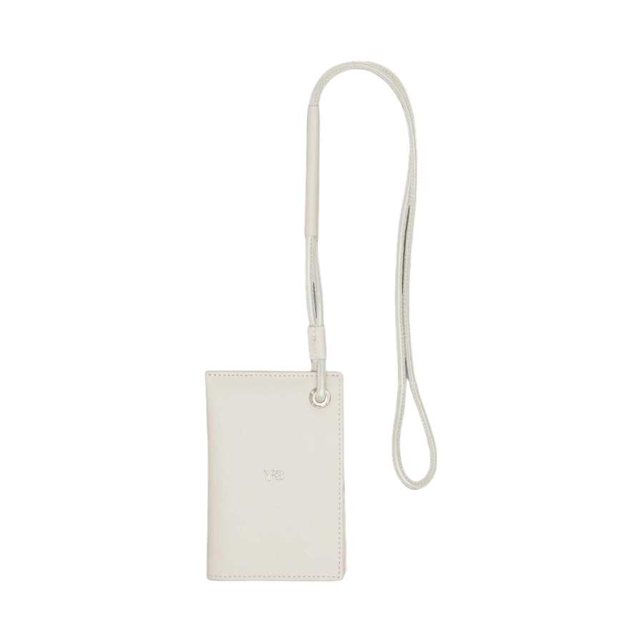 Y-3 Y 3 Cow Leather Card Holder Regular Unisex Talc