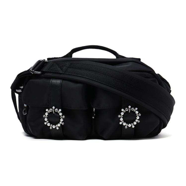 SIMONE ROCHA Fabric Portable Crossbody Bag, Shoulder Bag Women's Black