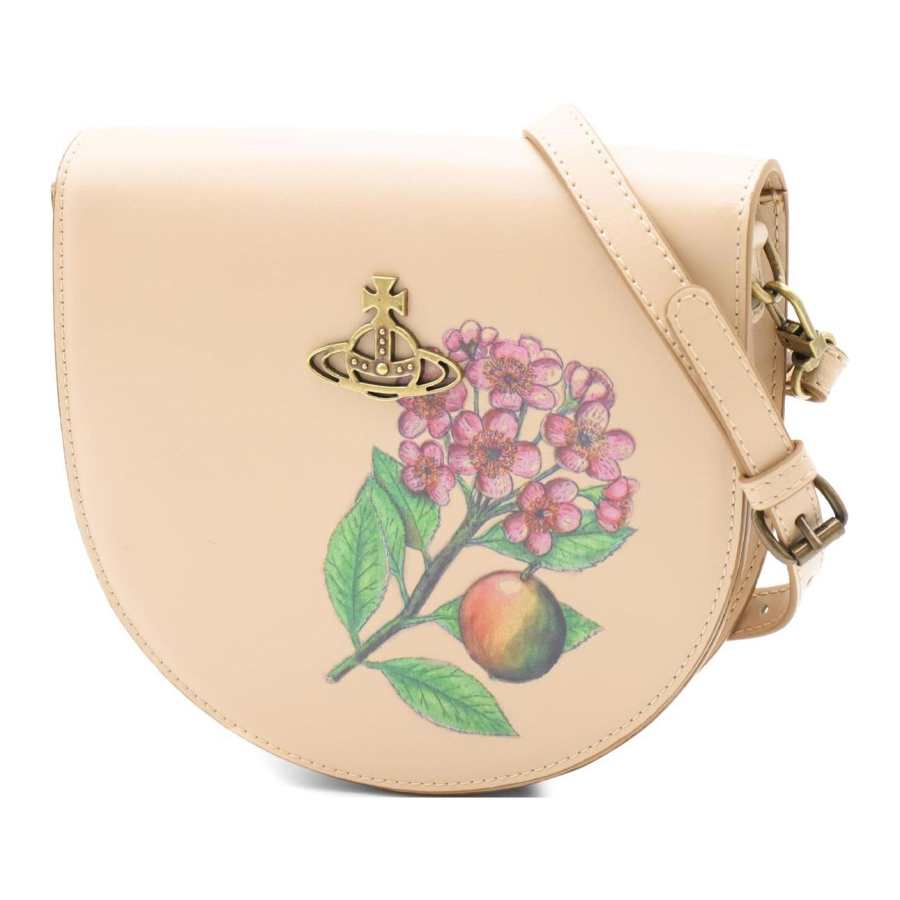 Vivienne Westwood Calfskin Crossbody Bag, Shoulder Bag Women's Pink