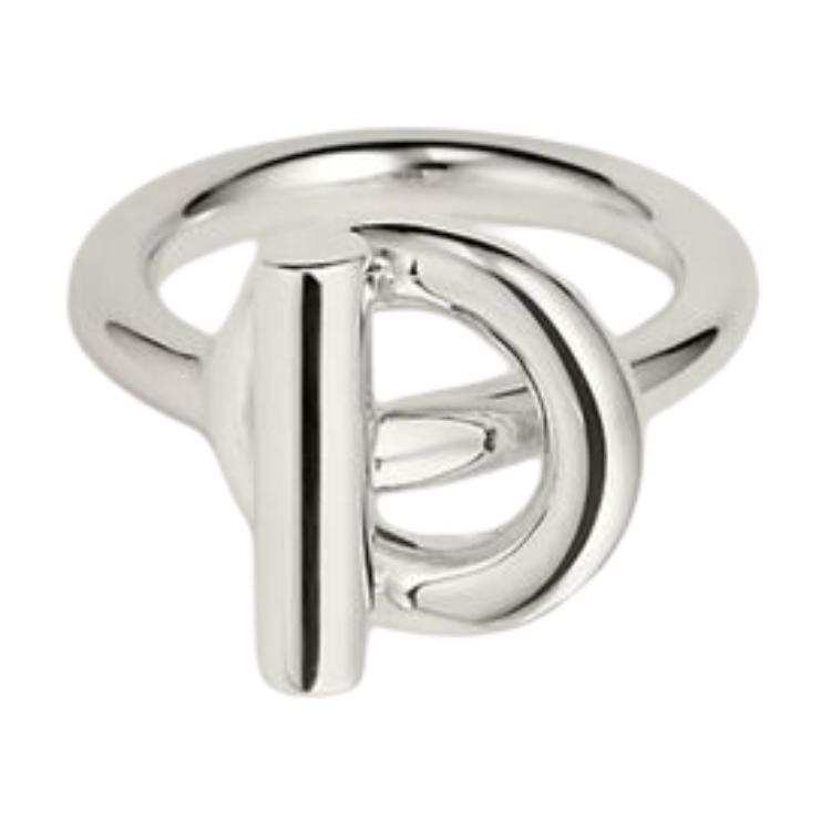 HERMES HERMES Echappee Sterling Silver Rings Women's Silver