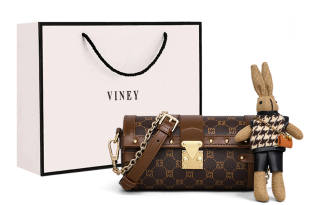 VINEY Synthetic Leather Shoulder Bag, Crossbody Bag Small Women's Coffee