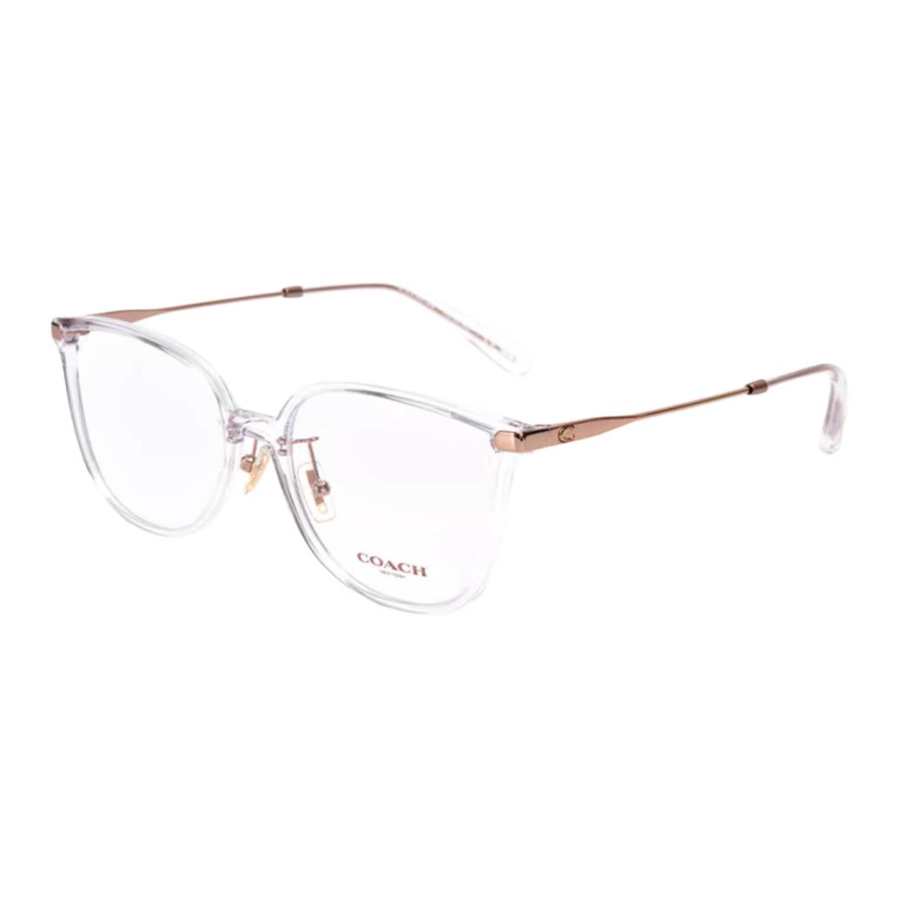 COACH Irregular Shape Eyeglass Frames Unisex Transparent