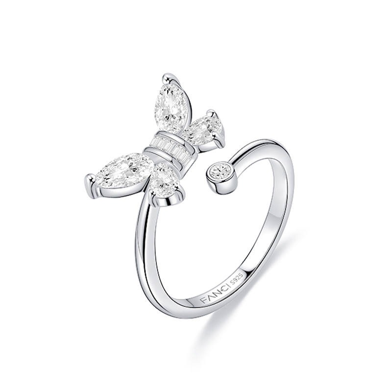 FANCI S925 Silver With Gemstones Rings Unisex