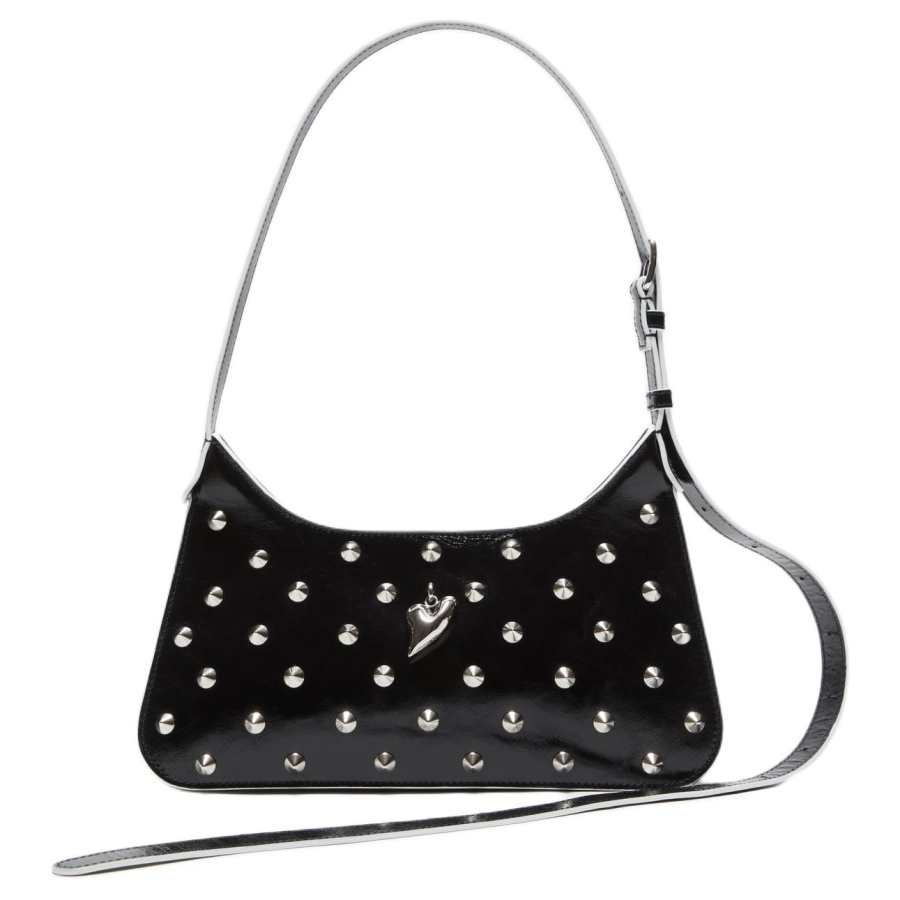 Acne Studios Platt Calfskin Portable Crossbody Bag, Shoulder Bag Women's Black