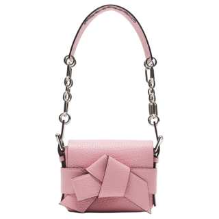 Acne Studios Musubi Grain Leather Handbag, Shoulder Bag Women's Rose Pink