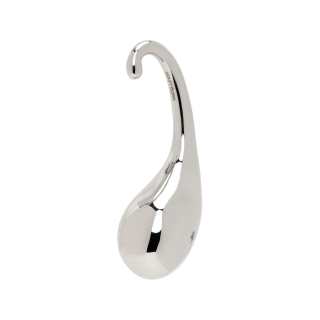 COURREGES Brass Clip On Earrings Women's Silver