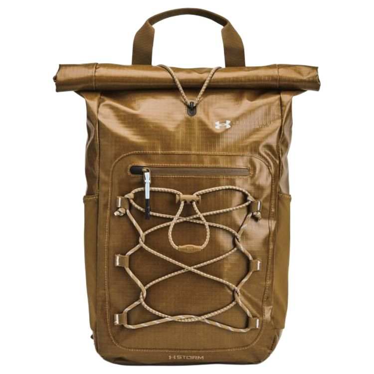 Under Armour Polyester Backpack Small Unisex Suburban Coyote Brown