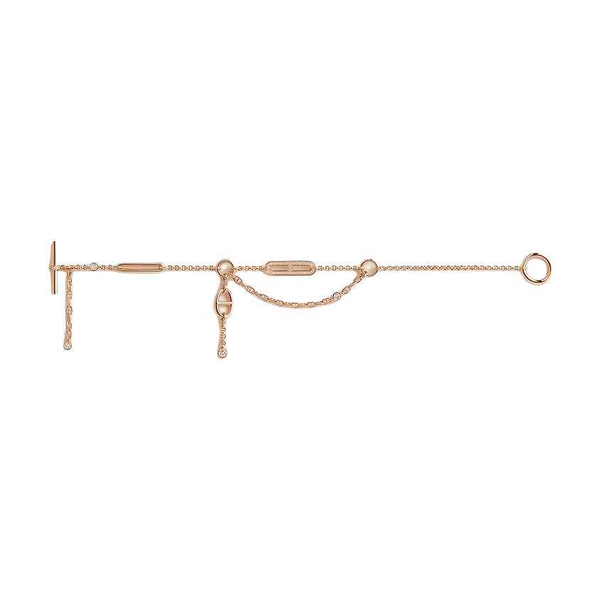 HERMES 18K Rose Gold Bracelets Women's Gold
