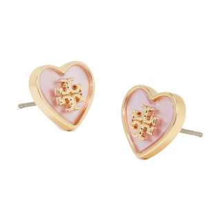 TORY BURCH Kira Heart Embellished Earrings