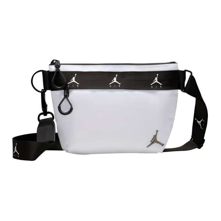 Jordan Jordan Polyester Fanny Pack, Sling Bag, Shoulder Bag, Crossbody Bag Regular Unisex White