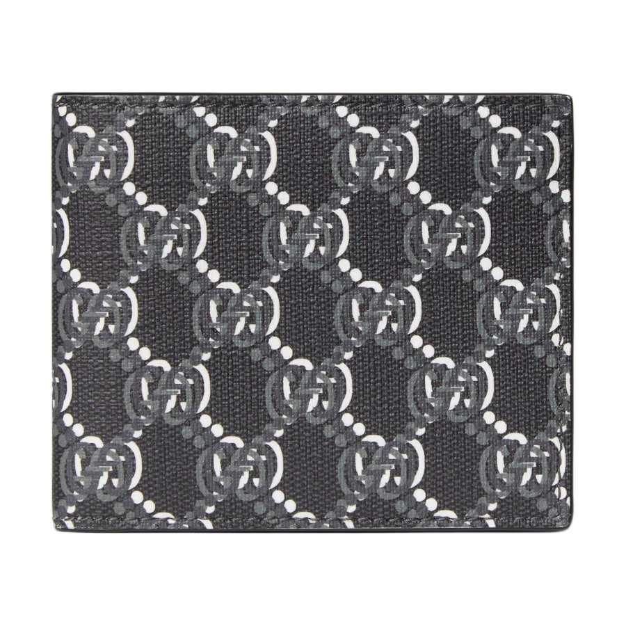 GUCCI Canvas Wallet Men's Dark Gray