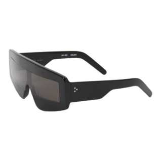 RICK OWENS/RO Acetate Irregular Shape Sunglasses Men's Black