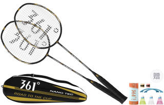 361° T 100 Collection Carbon Composite Badminton Rackets Control Type All around Defense Entry level 675mm