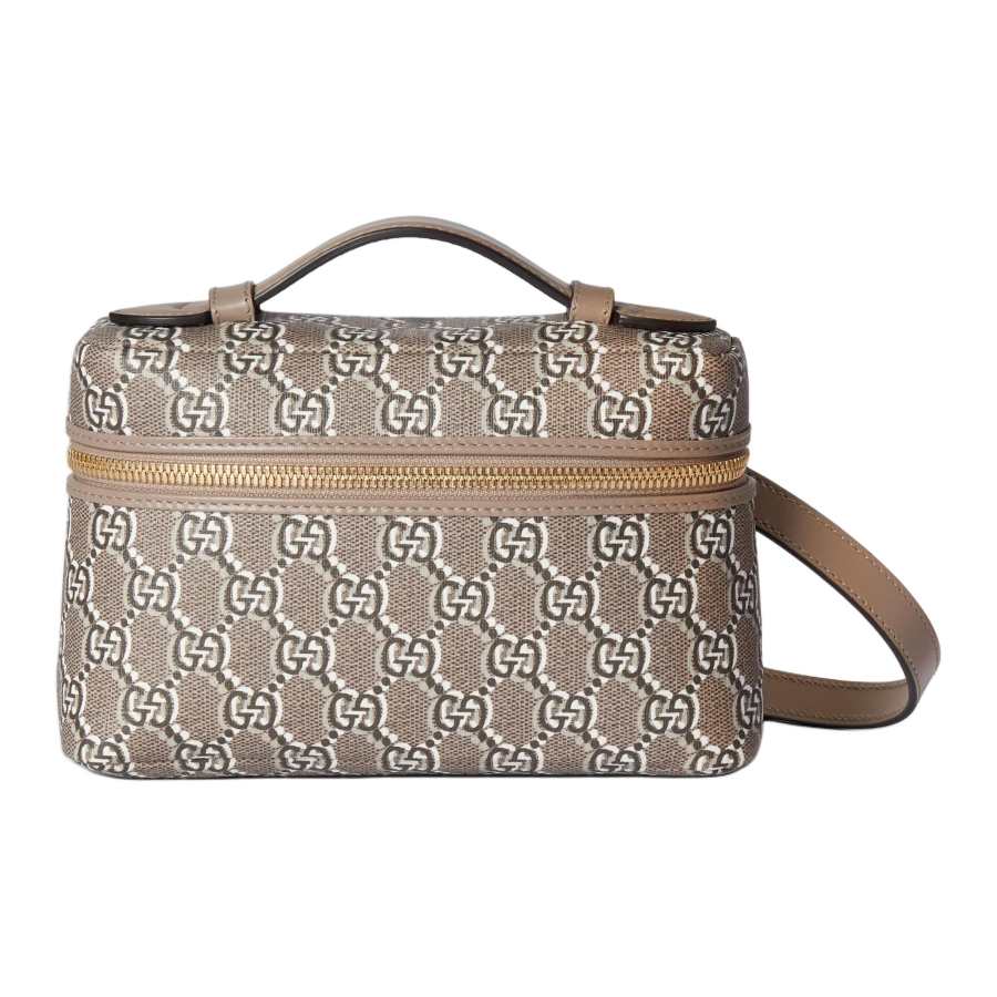 GUCCI Leather Trim Handbag, Shoulder Bag, Crossbody Bag Extra Mini Women's Taupe