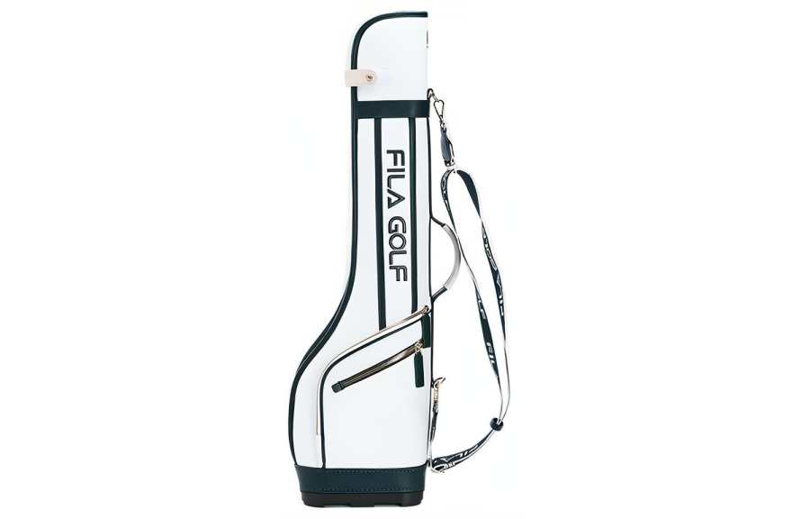 FILA Pu Golf Bag, Club Bag, Equipment Bag, Crossbody Bag, Shoulder Bag Regular Women's White