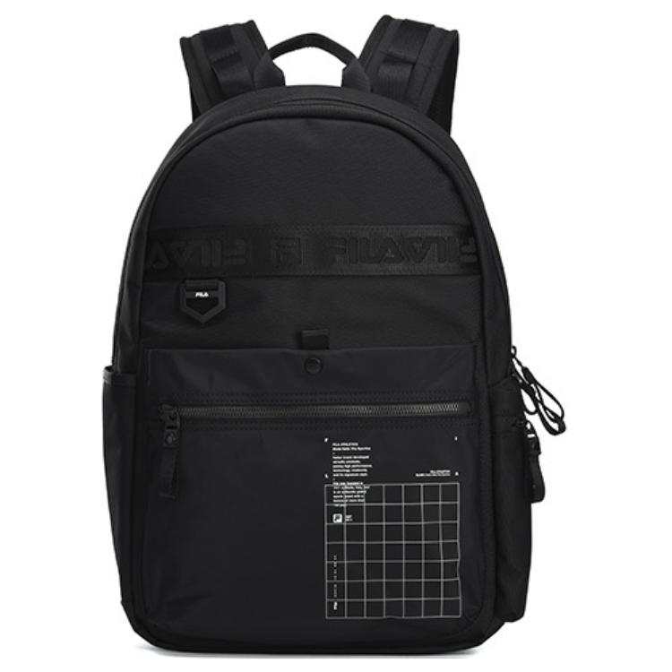FILA Fabric Backpack Regular Unisex Pitch Black