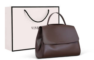 VINEY Cow Leather Handbag Regular Women's Multicolor