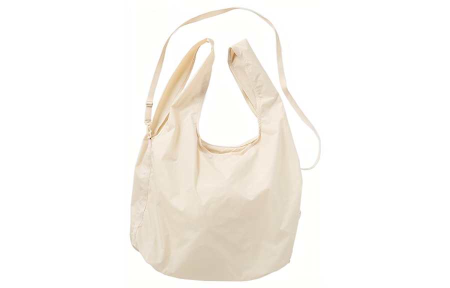 UNIQLO Polyester With Polyester Handbag, Shoulder Bag, Crossbody Bag Regular Men's Ecru