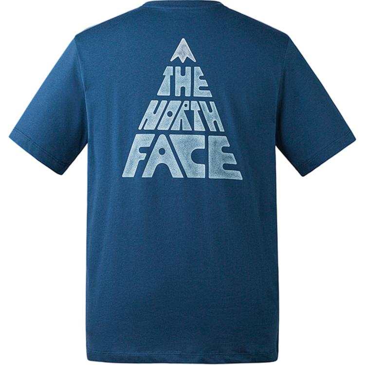 THE NORTH FACE Quick Dry T Shirts Men's Deep Sea Blue
