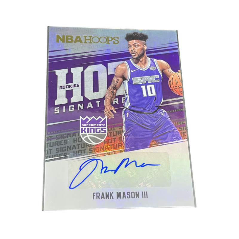 PANINI Frank Mason 2017 18 King, Rising Stars, Signature, Basketball Card, Card Collection Pass Sports Cards 1 Pc