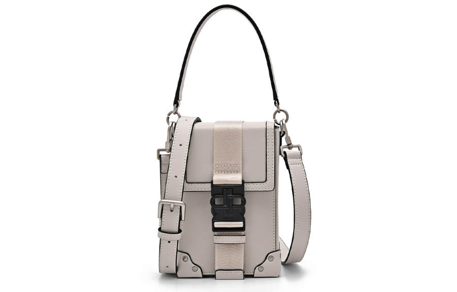 PEDRO Pu Shoulder Bag, Crossbody Bag, Handbag Regular Men's Light Taupe