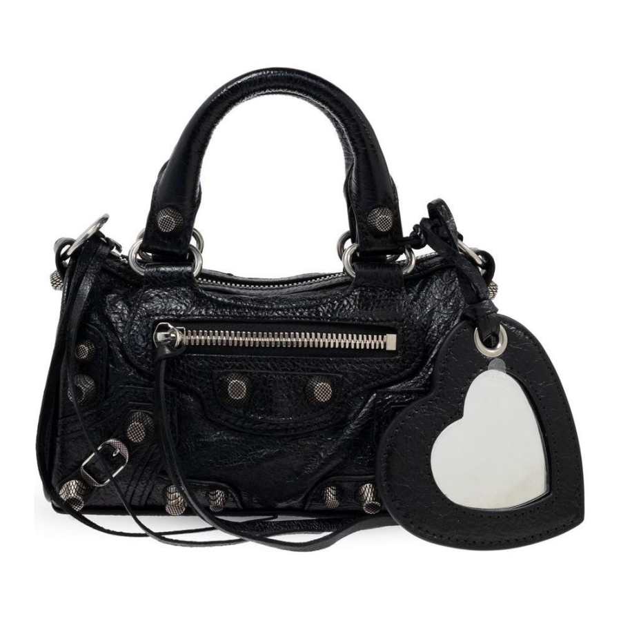 Balenciaga Le Cagole Sheepskin Shoulder Bag, Crossbody Bag, Handbag Nano Women's Black