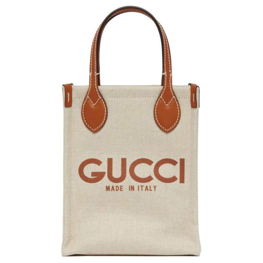 GUCCI Canvas Shoulder Bag, Crossbody Bag, Handbag Extra Mini Women's Beige