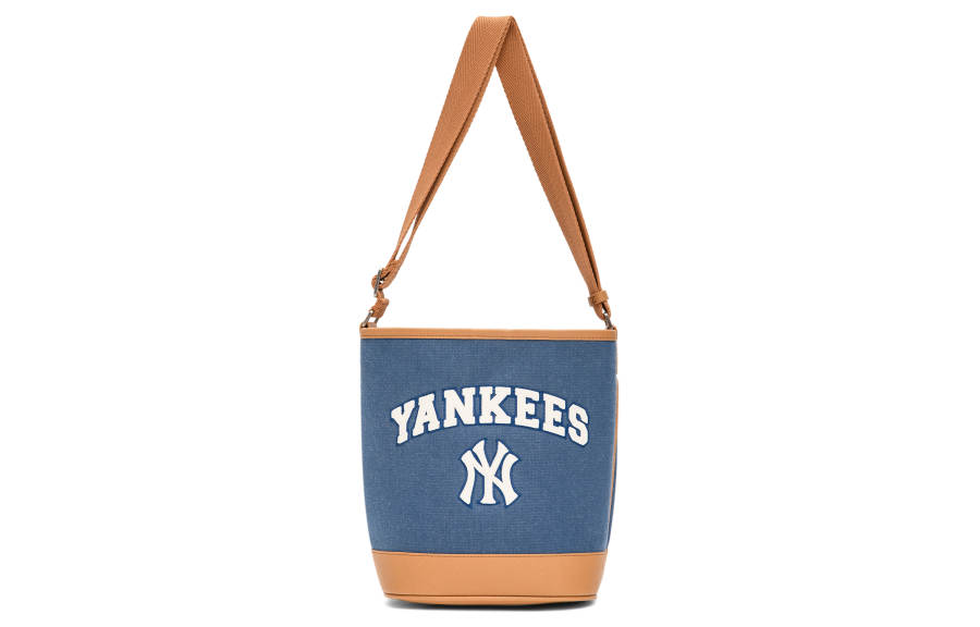 MLB Artificial Leather Bucket Bags Crossbody Bag, Shoulder Bag Unisex Indigo