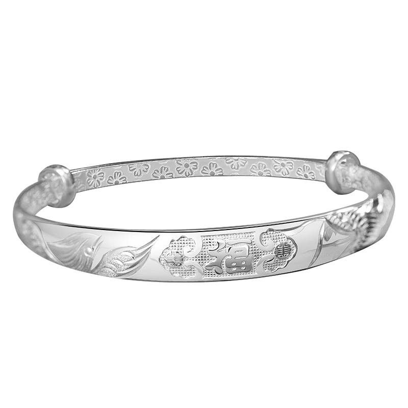 YINYIFANG YINYIFANG 999 Fine Silver Material Bangles Women's