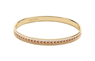 COACH Bangles Women's Gold/White