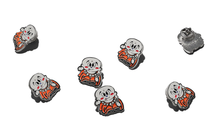 Supreme Supreme Enamel Brooches Unisex Silver