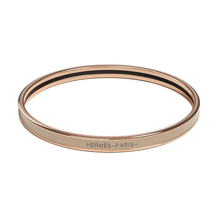 HERMES HERMES Uni Bangles Women's Light Umber/Rose Gold
