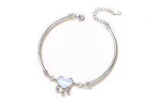 DAISY BEAUTY S925 Silver Bangles Women's