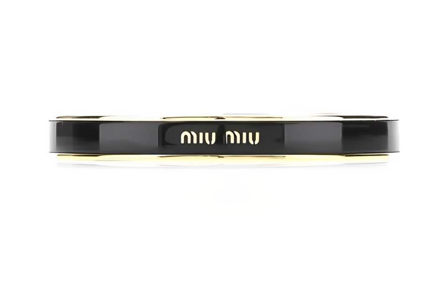 MIU MIU MIU MIU Metal Bangles Women's Black