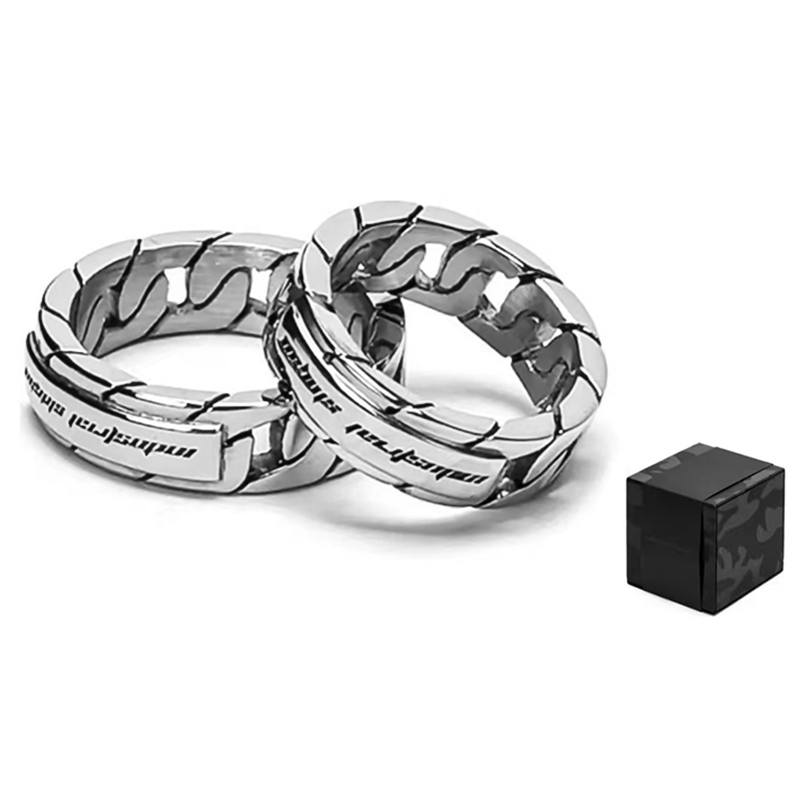 BABAMA BABAMA Stainless Steel Rings Unisex