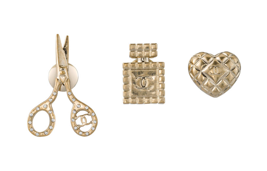 CHANEL CHANEL Brooches Unisex Gold