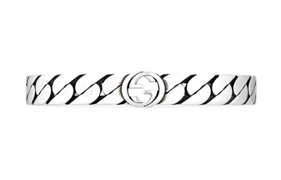 GUCCI GUCCI 925 Sterling Silver Bangles Unisex Silver