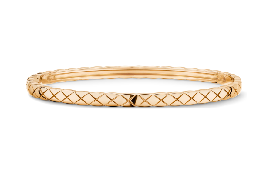 CHANEL CHANEL 18K Gold Bangles Women's Beige