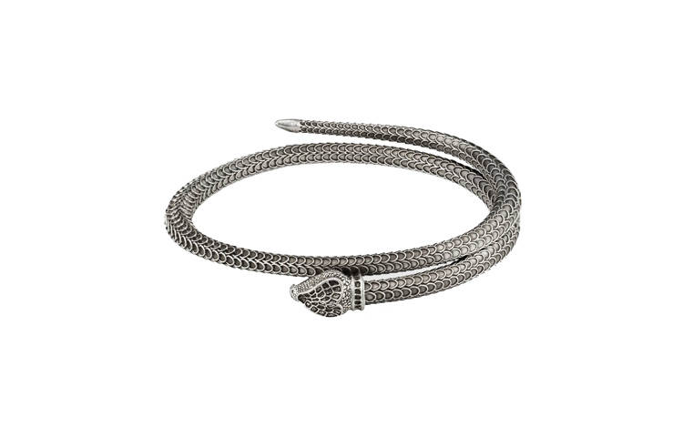 GUCCI GUCCI Garden 925 Sterling Silver Bangles Unisex Silver