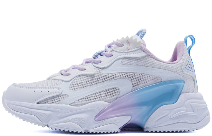 PEAK PEAK Man Xing Chunky Sneakers Women's Low Top Large White Light Purple
