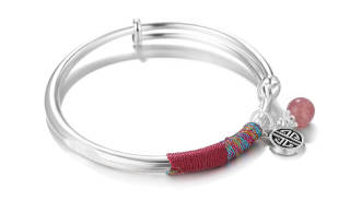 Clect 999 Fine Silver Material Sterling Silver Bangles Women's