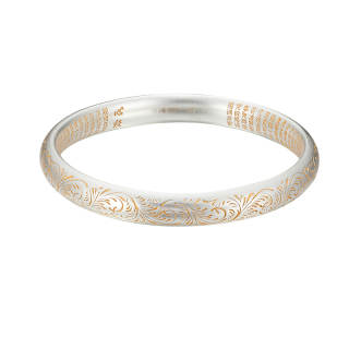 Shunqin Silver Building S999 Fine Silver Bangles Women's