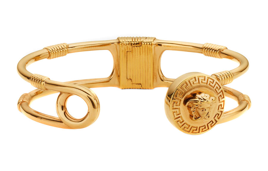 VERSACE VERSACE Medusa Head Safety Pin Bracelet