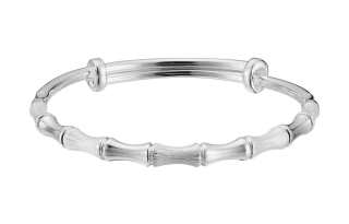 Shunqin Silver Building S999 Fine Silver Sterling Silver Bangle Women's
