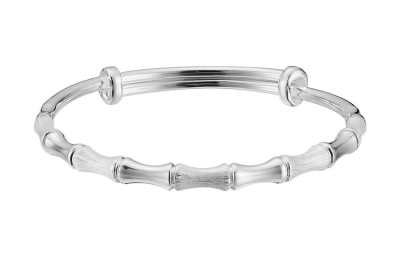 Shunqin Silver Building S999 Fine Silver Sterling Silver Bangle Women's