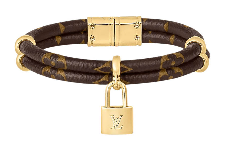 LOUIS VUITTON Canvas Metal Bangles Women's