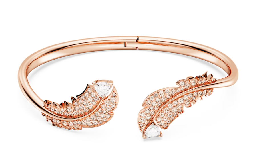 Swarovski Idyllia Rose Gold plated Bangles Women's Rose Gold