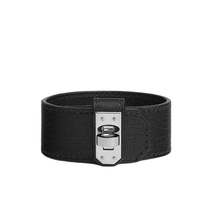 HERMES HERMES Goatskin Bangles Women's Black