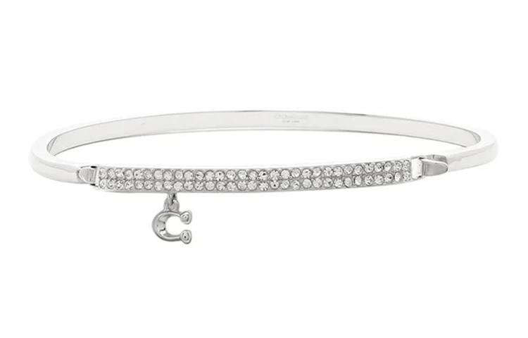 COACH COACH Gold Plated Brass Bangles Women's Silver